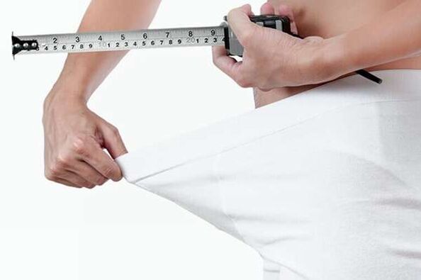 Measurement of the length of the expanded member
