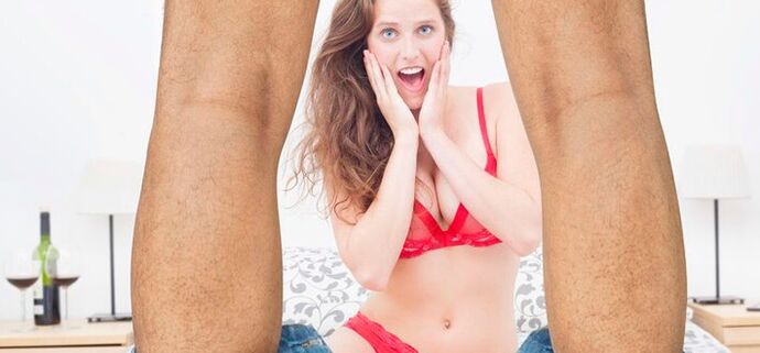 Woman surprised by increase in man's penis size photo 2